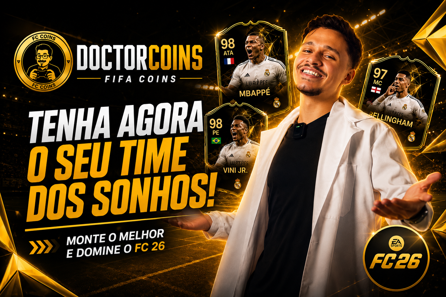 Doctor Coins — Tenha agora o seu time dos sonhos no FC 26